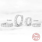 CANNER Double Circle 925 Silver Hoop Earrings