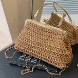 Chain Hand-woven Handbags Clutch Bag for Summer