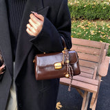 Vintage Fashion Flap Shape Handbag for Women