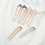 Shell Hairpin U Shaped Hair Pins for Women