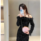 2024 Women Acrylic Shell Evening Clutch Bag