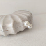 Original Shell Half Room Beaded Bag Clutch