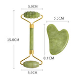 2pcs Jade Gua Sha Massagers for Face & Body