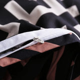 Luxury Black Bedding Comforter Set with Pillow Case