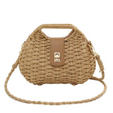 Woven Elegant Straw Woven Bag Solid Color Crossbody Bag