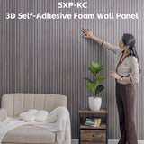 Self-Adhesive 3D Concave Wall Panels Wallpaper