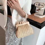 Fashion Weave Straw Shoulder Bag for Women