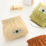 Corduroy Elastic Storage Bag for Women - Large Capacity