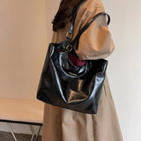 LEFTSIDE Large Capacity Tote Bag for Women Retro