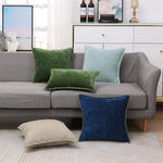 Olanly Chenille Cushion Cover 40x40cm Soft Luxury  Clean Vanilla Store