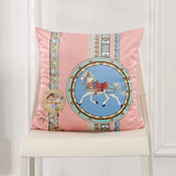 Luxury White Horse Velvet Pillow Case 45x45cm
