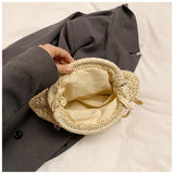 2024 Summer Straw Weaving Crossbody Bag - Shell Design