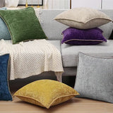 Olanly Chenille Cushion Cover Soft Velvet 50x50cm