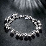 New High Quality 925 Sterling Silver Twisted Rope Bracelet