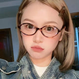 Vintage Oval Sunglasses for Women UV400 Luxury  Clean Vanilla Store