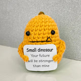 Funny Crochet Shark Doll with Card Handmade Gift  Clean Vanilla Store