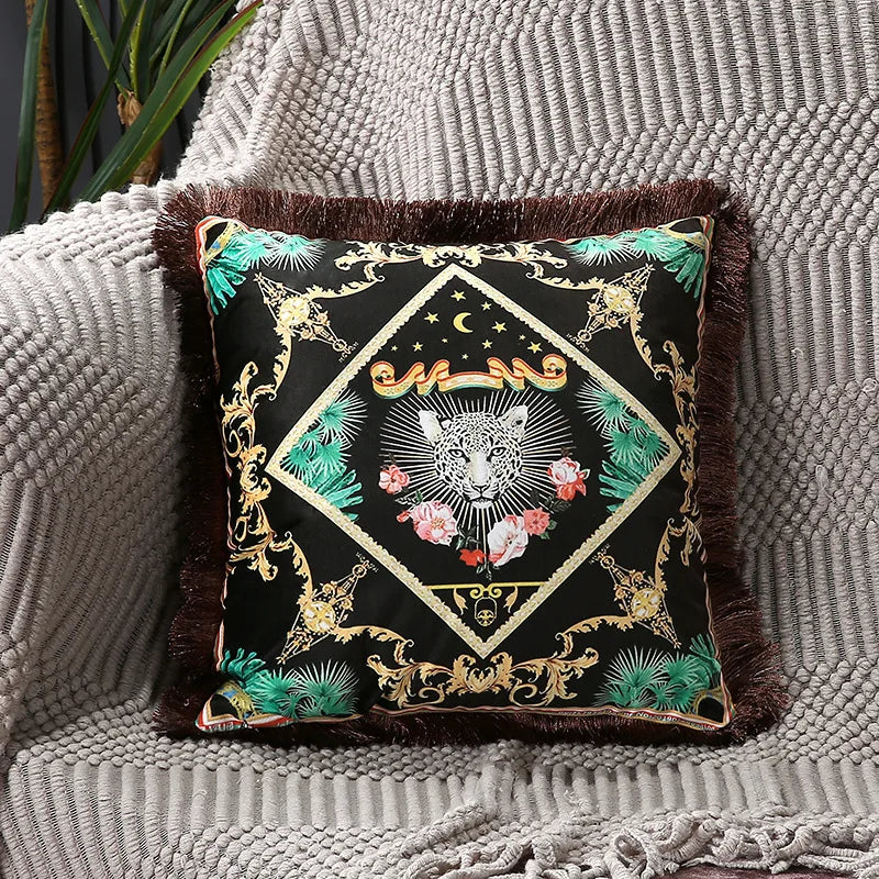Horse Throw Pillow Cushion Cover - Palace Pattern 45x45cm 30x50cm