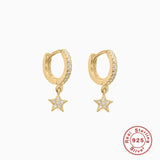 CANNER Double Circle 925 Silver Hoop Earrings