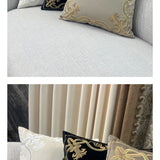 Luxurious European Embroidery Velvet Cushion Case 1 Pc Set