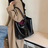 LEFTSIDE Large Capacity Tote Bag for Women Retro