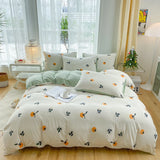 3-Piece Cartoon Heart Plant Floral Print Set