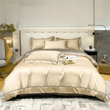 Svetanya Embroidery 100% Egyptian Cotton Bedding Set 4pcs