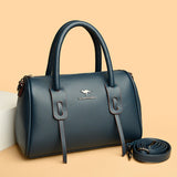 Genuine Soft Leather Vintage Shoulder Tote Bag