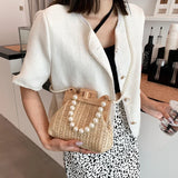 Fashion Weave Straw Shoulder Bag for Women