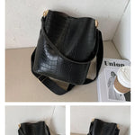 Vintage Crocodile Pattern Crossbody Bag for Women  Clean Vanilla Store