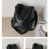 Vintage Crocodile Pattern Crossbody Bag for Women  Clean Vanilla Store