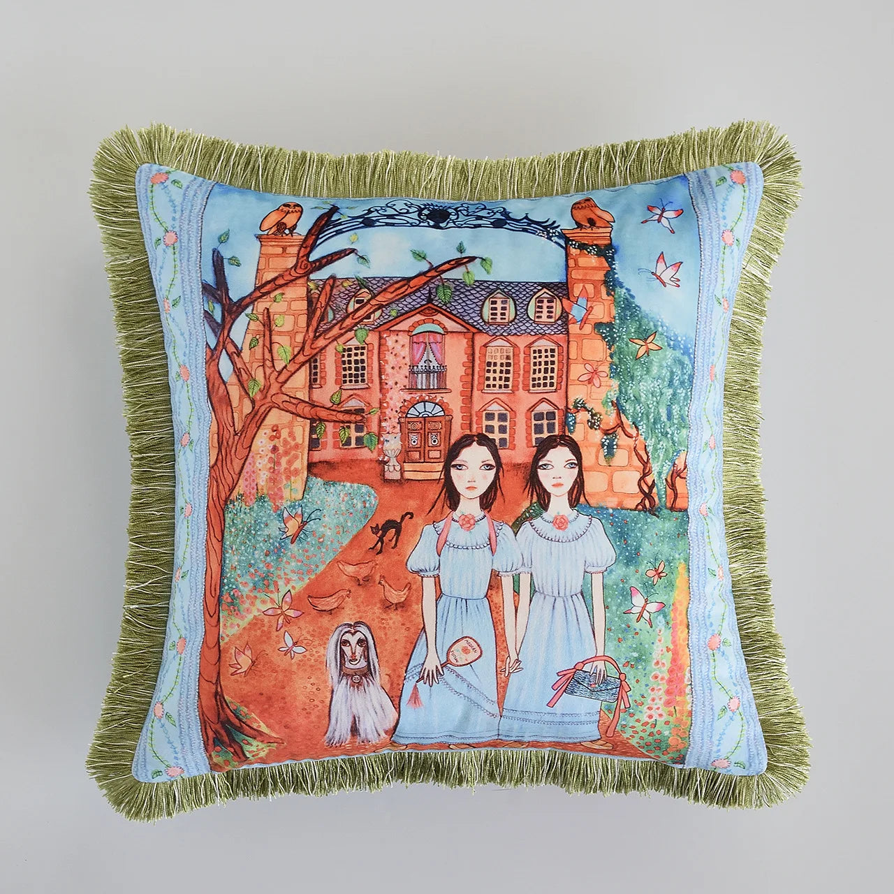Luxury Tiger Printing Velvet Pillowcase 45x45cm