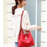 Large Capacity Lychee Pattern Crossbody Bag