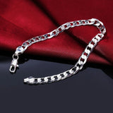 New High Quality 925 Sterling Silver Twisted Rope Bracelet
