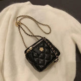 Camellia Small Shoulder Bag with Chain Strap