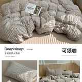 Korean Cotton Pink Stripes Duvet Cover 150x200 Size