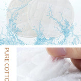 Soft Bamboo Fiber Makeup Remover Pads - 10pcs
