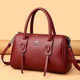 Genuine Soft Leather Vintage Shoulder Tote Bag