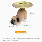 Creative Pug Statue Tray for Keys and Candy  Clean Vanilla Store