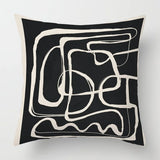 Scandinavian Abstract Style Pillow Cover 18x18 inches