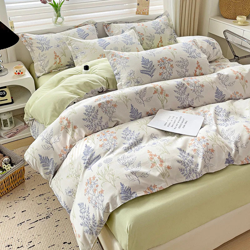 Fresh Style 100% Cotton Bedding Set 4pcs