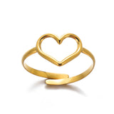 Minimalist Stainless Steel Geometric Rings for Women