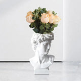 Greek Statue of David Resin Vase for Flowers