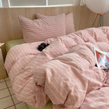 Nordic Sling Cotton Pink Stripes Duvet Cover 150x200