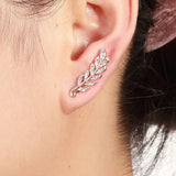 Hollow Out Leaves Earrings for Women Unique Design