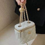 Camellia Small Shoulder Bag with Chain Strap