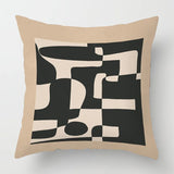 Scandinavian Abstract Style Pillow Cover 18x18 inches