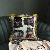 Luxury Tiger Printing Velvet Pillowcase 45x45cm