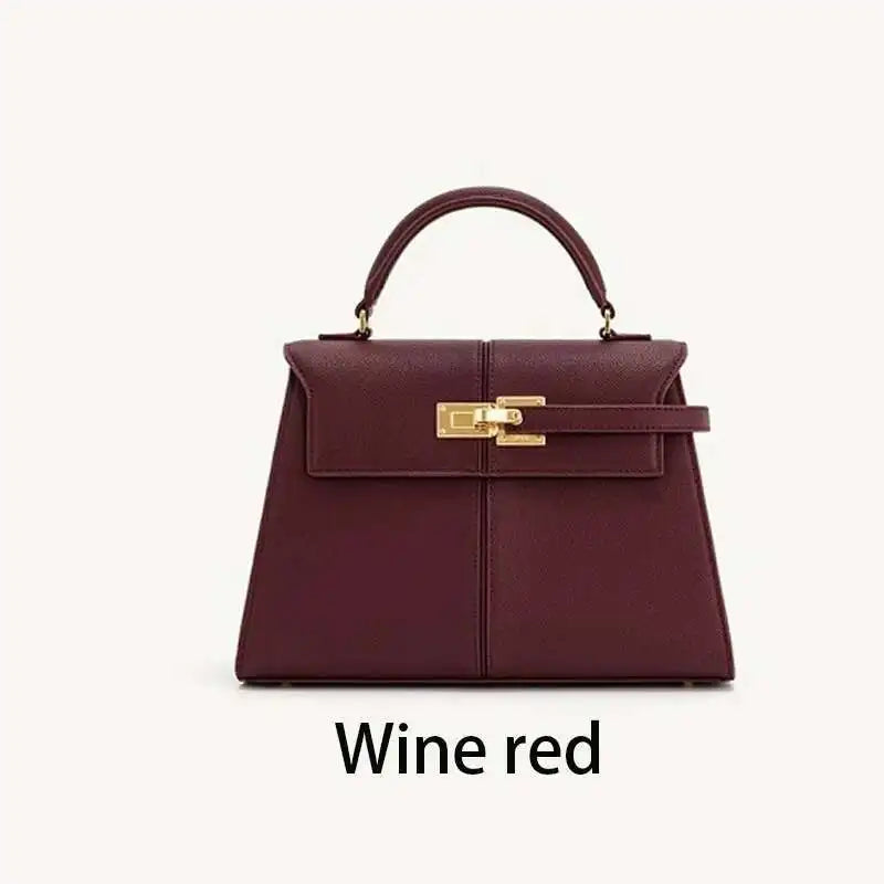 2025 JW PEI Trapezoidal Leather Women's Bag Crossbody