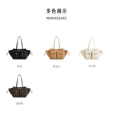 JW Pei Large Capacity Motorcycle Tote Bag Female