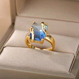 Gold Color Stainless Steel Adjustable Heart Ring